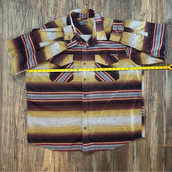 Eddie Bauer Flannel Shirt Mens 2XL Classic Fit Button Up Heavyweight Multicolor - Picture 4 of 12